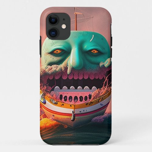 Scary boat iPhone 11 case