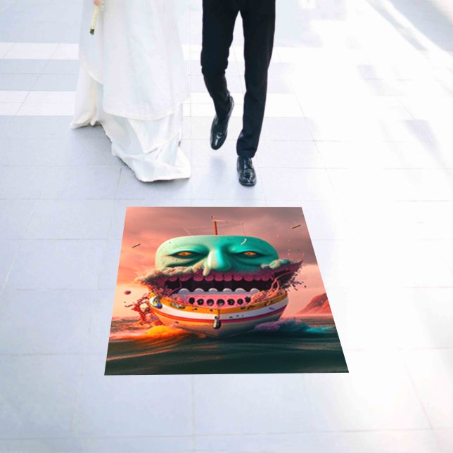 Scary boat floor decals (Wedding)
