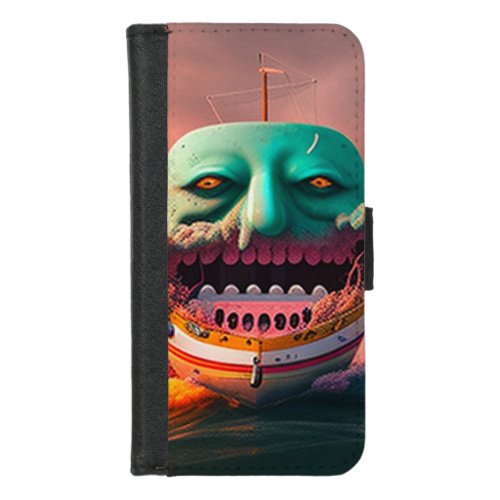 Scary boat iPhone 87 wallet case
