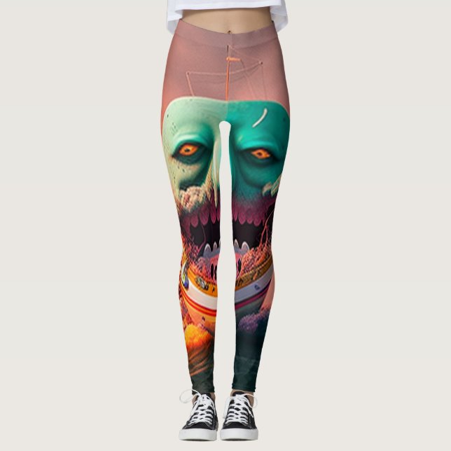 Scary boat leggings (Front)