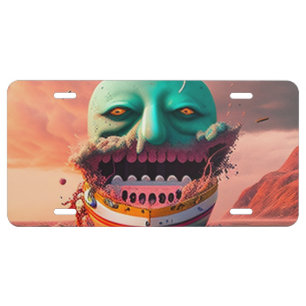 Scary boat license plate