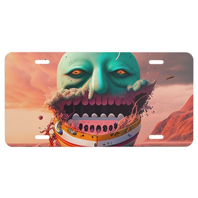 Scary boat license plate (Front)