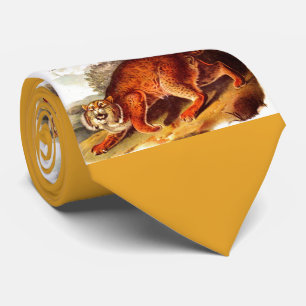 scary bobcat neck tie