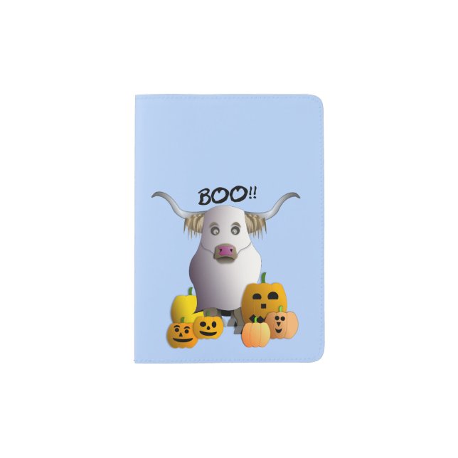 Scary Boo Coo Passport Holder (Front)