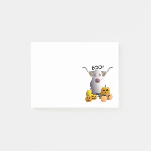 Scary Boo Coo Post_it Notes