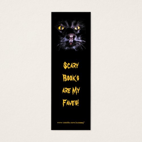 Scary Books bookmark Business Card Templates