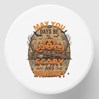 Scary Bright Halloween Pumpkins Bats Broomstick_1 Mini Candle Favors