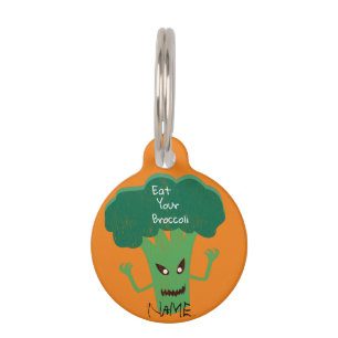 Scary Broccoli Thunder_Cove Pet ID Tag