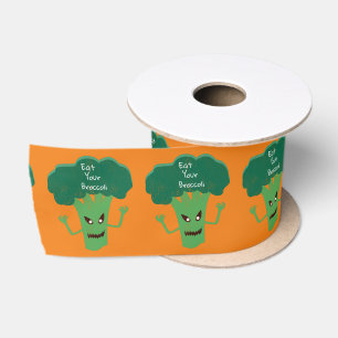 Scary Broccoli Thunder_Cove Satin Ribbon