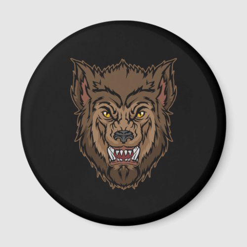 Scary But Awesome Werewolf Halloween Gift Idea Magnet