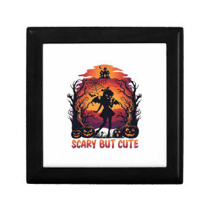 Scary But Cute Halloween Bat Girl Pumpkins Haunted Gift Box