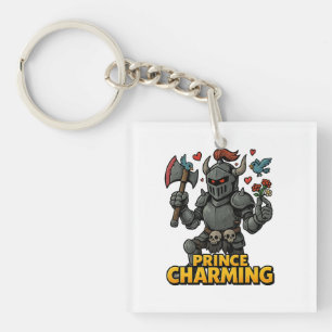 Scary Cartoon Knight  – “Price Charming Keychain