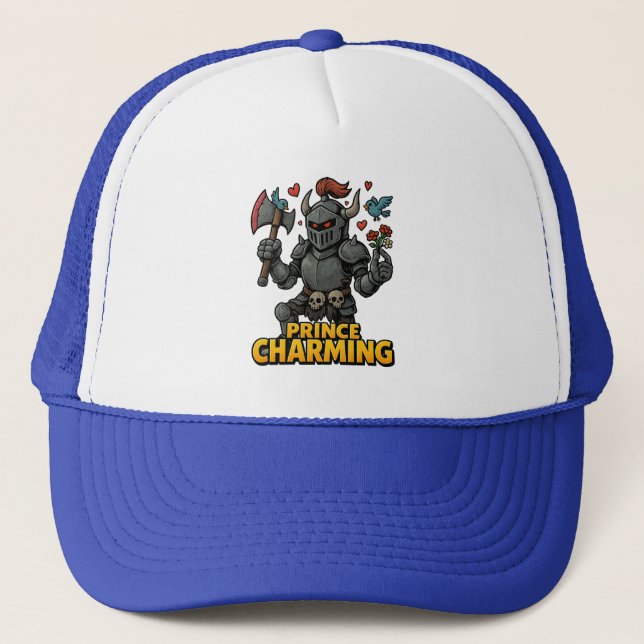 Scary Cartoon Knight  – “Price Charming Trucker Hat (Front)