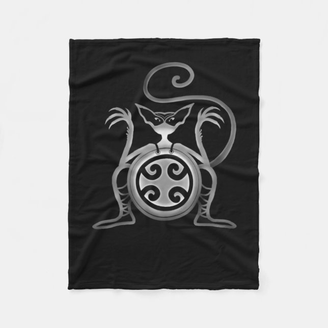 Scary Cat Fleece Blanket (Front)