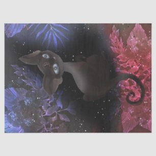 Scary Cat Halloween Decoupage Tissue Paper