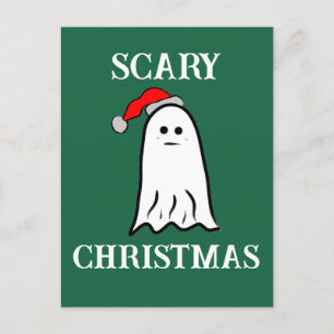 Scary Christmas Ghost Postcard
