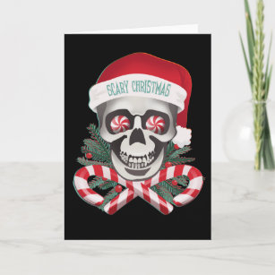 Skull And Crossbones Pirate Christmas Customised Card 