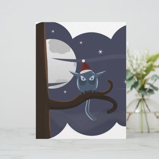 scary christmas owl (Standing Front)