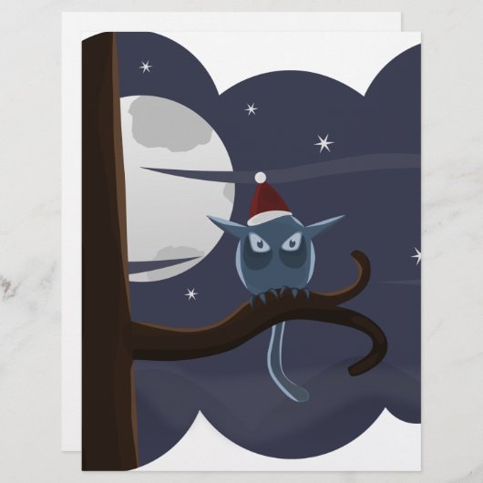 scary christmas owl (Front/Back)