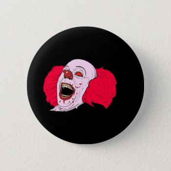 Scary Clown  Button by Theraven14 at Zazzle