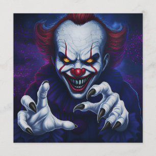 Scary Clown invitation