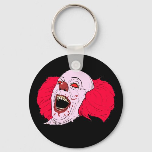scary clown keychain