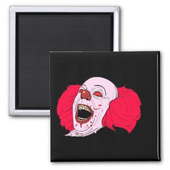 Scary Clown  Magnet by Theraven14 at Zazzle