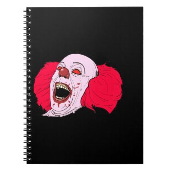 Scary Clown  Notebook by Theraven14 at Zazzle