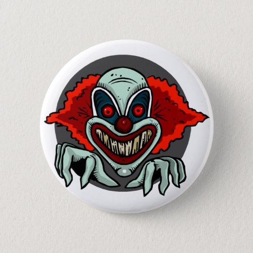 Scary Clown Pinback Button