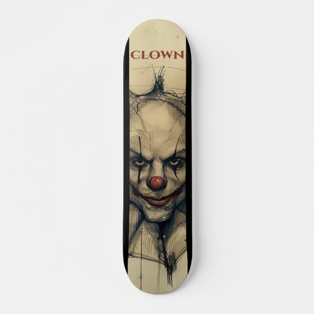 Scary Clown Skateboard (Front)