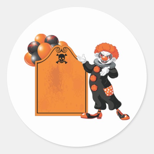 Scary Clown Stickers