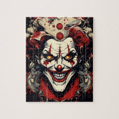 Scary Clown Time Jigsaw Puzzle