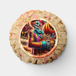 Scary Clown with Jack O' Lantern Halloween Reese's Peanut Butter Cups