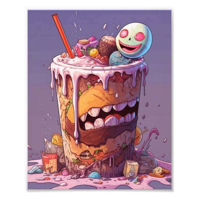 Scary Creepy Food   Photo Print (Front)