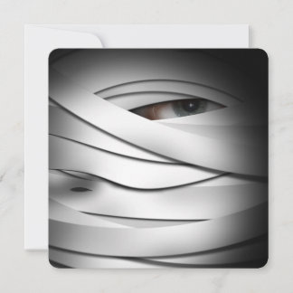 Scary Creepy Halloween Mummy Invitation