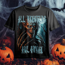 Scary creepy horror undead monster, demon or ghoul