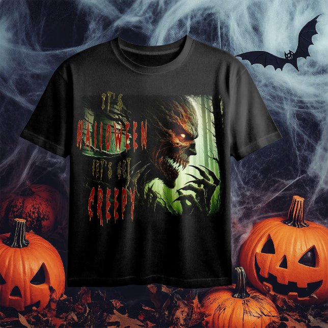 Scary creepy horror wood monster, demon or ghoul T-Shirt (Creator Uploaded)