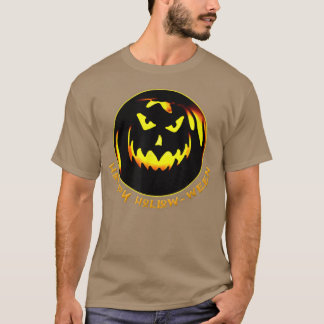 Scary Creepy JackOLantern Spooky Glowing Pumpkin F T-Shirt