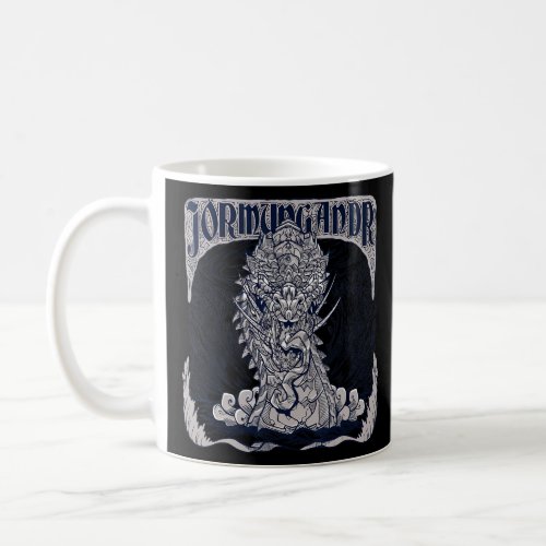 Scary creepy nordic dragon mythological  coffee mug