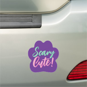 Scary Cute Paw  Car Magnet