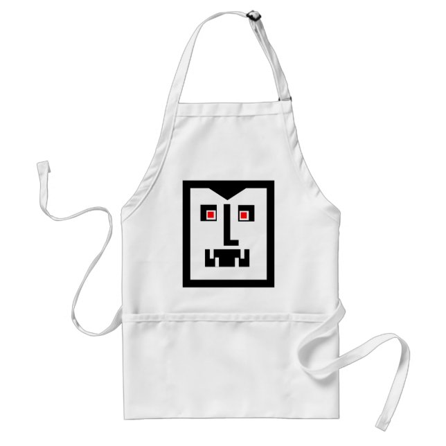 Scary Cyborg Vampire Bot Adult Apron (Front)