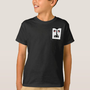 Scary Cyborg Vampire Bot - Pocket Motif T-Shirt