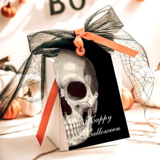 Scary Dead Skull Happy Halloween Party