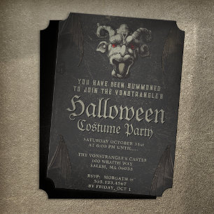 Scary Demon Monster Party Invitation