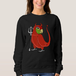 Scary Devil Costume Parrot I Mexican Red-headed Am Sweatshirt