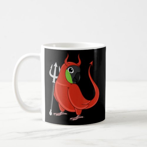 Scary Devil Costume Parrot I Nanday Conure  Coffee Mug
