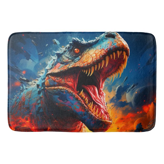 Scary Dinosaur Bath Mat (Front)