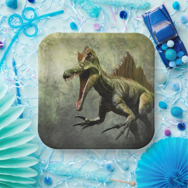 Scary Dinosaur Paper Plates (Party)