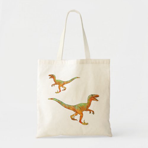 Scary Dinosaur velociraptors Tote Bag