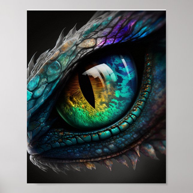 Scary Dragon Eye Poster (Front)